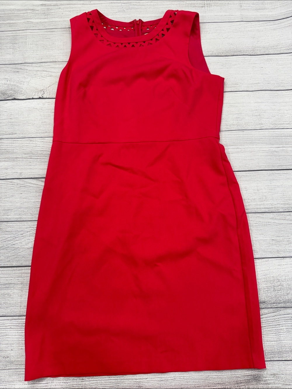 LOFT Coral Pink Sleeveless Sheath Dress Size 14